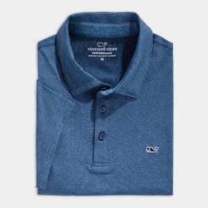 NWT Vineyard Vines Destin Strip Sankaty Perf. Polo